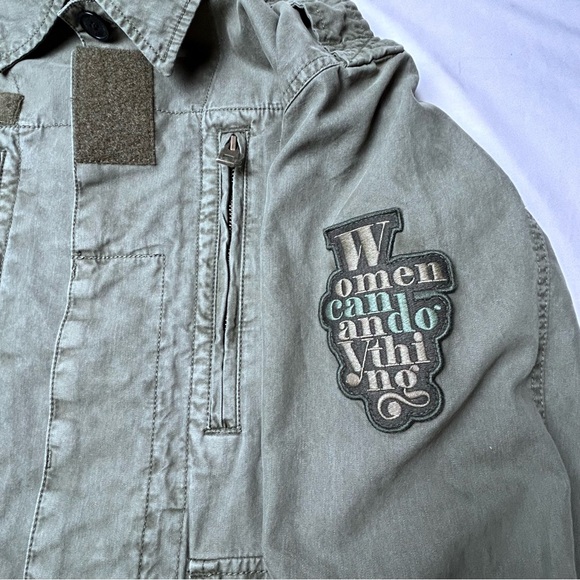 Zaria and Voldaire Women’s Green “Kid Cotton Lave” Jacket - Picture 4 of 15